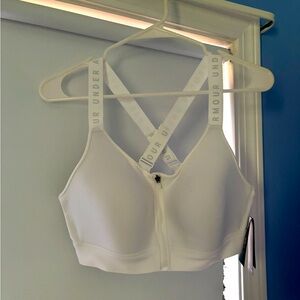 Brand New Large White Under Armour Sports Bra